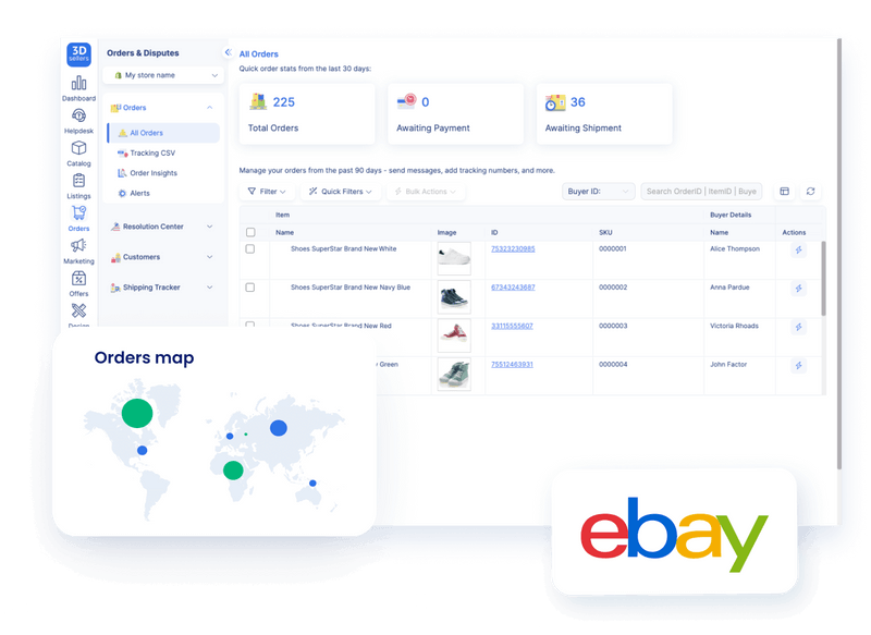 MultiChannel eBay Selling Software 3Dsellers